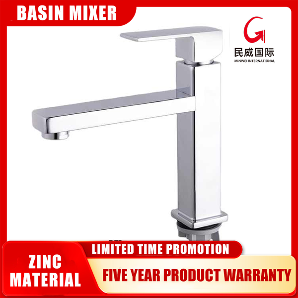 MV-3012B 789g Zinc 2024 Hot Selling Single Handle Bathroom Basin Single Cold Faucet Water Basin Direct Quick - Beijing Minwei International Technology Co., Ltd.