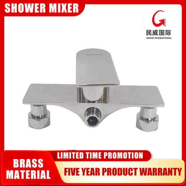 Shower Faucet Minwei Rectangular Brass Chrome Finish Wall-Mounted Bathroom Mixer Brass Valve - MV02030 - Beijing Minwei International Technology Co., Ltd.