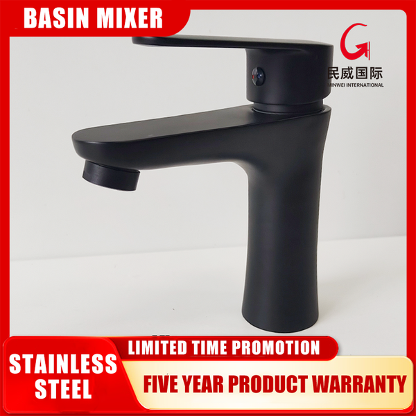 mv8302 Black Bathroom Faucet Single Hole Bathroom Sink Faucet Single Handle Vanity Basin Faucet Modern Farmhouse RV Mixer Tap - Beijing Minwei International Technology Co., Ltd.