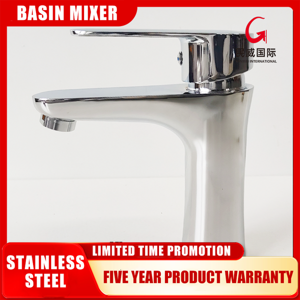 mv8301 Brushed Nickel Single Handle Bathroom Faucet - Stainless Steel, Deck Mount RV Mixer Tap for Lavatory Vanity Sink - Beijing Minwei International Technology Co., Ltd.