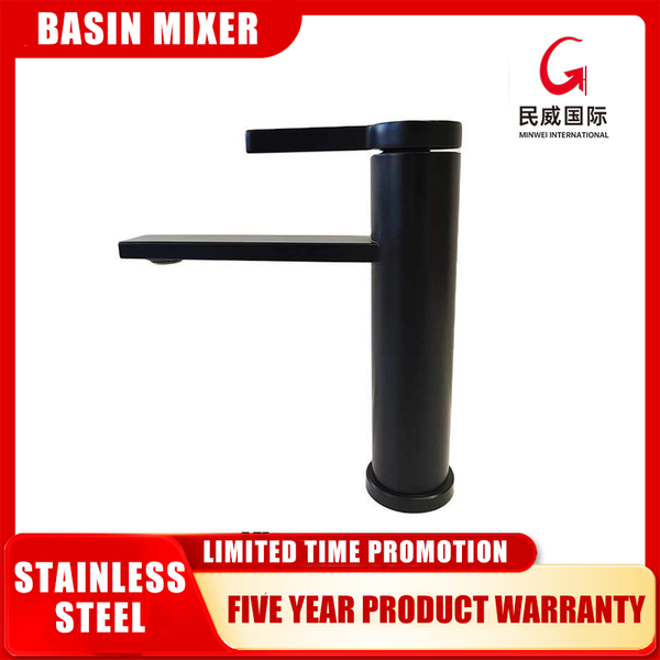 mv396 Minwei Elegant Long-Lasting Round Stainless Steel Black Faucet - Ideal for Daily Kitchen Use - Beijing Minwei International Technology Co., Ltd.