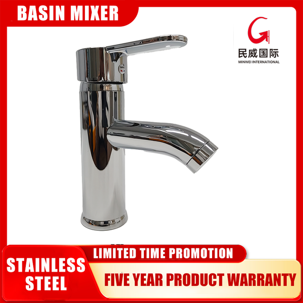 mv374 High-Quality Bathroom Round Shape Stainless Steel White Faucet - Stylish & Durable Washbasin Tap - Beijing Minwei International Technology Co., Ltd.