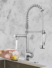 Kitchen Sink Mixer Tap with Pull Down Sprayer Multifunctional Hot and Cold Kitchen Taps - Beijing Minwei International Technology Co., Ltd.