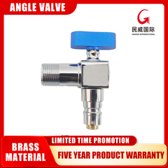 Minwei Chrome New Design Hot Sale Brass Angle Valve Thickened Body Lengthened Model Bathroom High Flow Stop Valve - Beijing Minwei International Technology Co., Ltd.