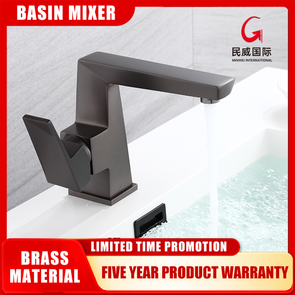 mv4732 Minwei Brass Hand Bathroom Basin Faucet Wash Sink Wash Basin Single Hole Single Lever Tap for Luxury - Beijing Minwei International Technology Co., Ltd.