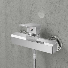 Luxury Chrome Plated Wall-Mounted Bath Shower Faucet Contemporary One-Way Mixer Dual Handle - MV1833 - Beijing Minwei International Technology Co., Ltd.