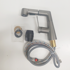Minwei Luxury Polished Thermostatic Pull-Out Kitchen Faucet with 360-Degree Rotation for Widespread Sanitary Ware-mv8704 - Beijing Minwei International Technology Co., Ltd.