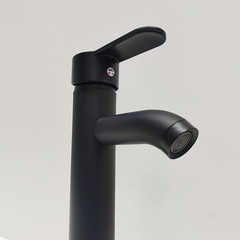 mv386 Minwei High-Quality Bathroom Lavatory Round Shape Stainless Steel Black Faucet - Stylish & Durable Washbasin Tap for Daily Use. - Beijing Minwei International Technology Co., Ltd.