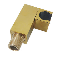 Modern Single-Handle Round Shape Brass Shower Bracket Brushed Gold Finish with ABS Water Inlet Plastic Material for Hotels-mv928 - Beijing Minwei International Technology Co., Ltd.
