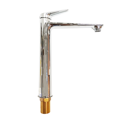 MV-01211 Minwei Tall Basin Faucet Brass Material Standard Handle Single Hole Chrome Finish Bathroom Tap - Beijing Minwei International Technology Co., Ltd.