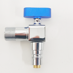 Minwei Chrome New Design Hot Sale Brass Angle Valve Thickened Body Lengthened Model Bathroom High Flow Stop Valve - Beijing Minwei International Technology Co., Ltd.