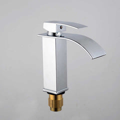 MV1310-B Minwei Europe Luxury Modern Brass Waterfall Faucet - 730G, Single Handle, Short Design for Bathroom Sink - Beijing Minwei International Technology Co., Ltd.