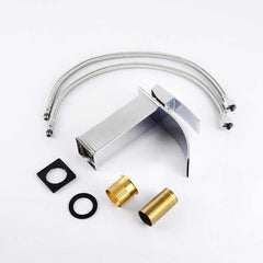 MV1310-B Minwei Europe Luxury Modern Brass Waterfall Faucet - 730G, Single Handle, Short Design for Bathroom Sink - Beijing Minwei International Technology Co., Ltd.