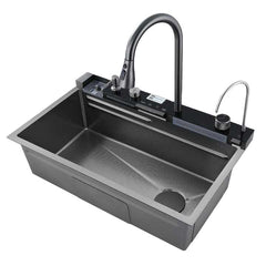 Minwei Smart Hot Rain Waterfall Honeycomb Stainless Steel Large Single Sink Mixer , Multifunctional Kitchen Sink - Beijing Minwei International Technology Co., Ltd.