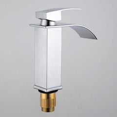 MV1310-B Minwei Europe Luxury Modern Brass Waterfall Faucet - 730G, Single Handle, Short Design for Bathroom Sink - Beijing Minwei International Technology Co., Ltd.