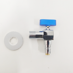 Minwei Chrome New Design Hot Sale Brass Angle Valve Thickened Body Lengthened Model Bathroom High Flow Stop Valve - Beijing Minwei International Technology Co., Ltd.