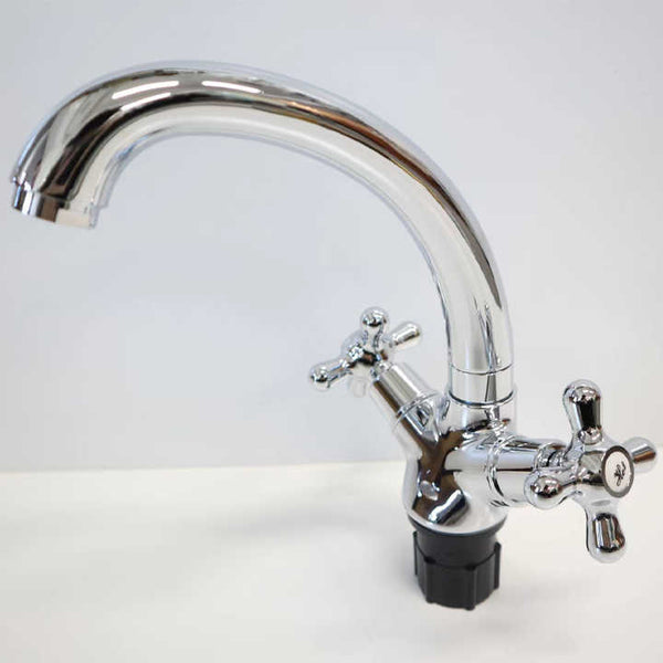 Kitchen Faucet Two Lever Spout Plastic Single Handle Waterfall Faucet Double Water Tap-MV1018 - Beijing Minwei International Technology Co., Ltd.