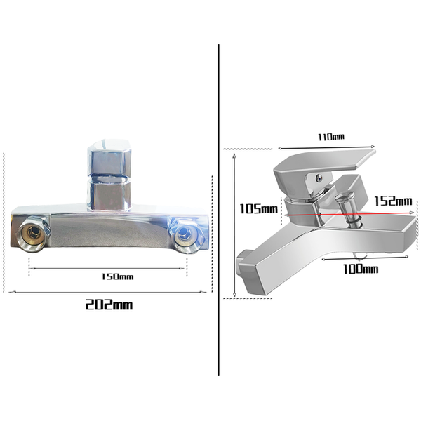minwei Compact single Handle Shower Mixer for Small Bathrooms | Anti-Scale Chrome Finish & 2 Spray Modes (Wall-Mounted Easy Install) - Beijing Minwei International Technology Co., Ltd.
