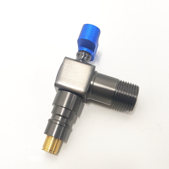 Minwei New Design Gray Hot Brass Angle Valve Thick Body Extended Model High Flow Stop Valve for Bathroom - Beijing Minwei International Technology Co., Ltd.