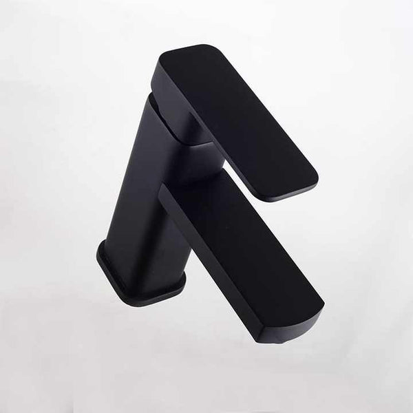 mv1302-A  Minwei Zinc black Polished Single Handle Irregular Italian Basin Tap Faucet Zinc Basin Faucet Wall Bathroom Faucet - Beijing Minwei International Technology Co., Ltd.