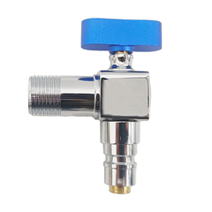 Minwei Chrome New Design Hot Sale Brass Angle Valve Thickened Body Lengthened Model Bathroom High Flow Stop Valve - Beijing Minwei International Technology Co., Ltd.