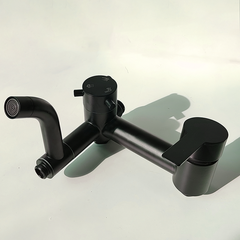 Minwei Premium Wall-Mounted Shower Set - Black Modern Chrome Faucets & Mixer Taps Stainless Steel Bathroom Shower Tap-mv392 - Beijing Minwei International Technology Co., Ltd.