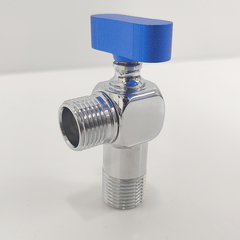 Minwei Chrome Large Flow Triangle Valve 1/2 Thread All Copper Ball Valve Plumbing Accessories Toilet Bathroom Washing Machine - Beijing Minwei International Technology Co., Ltd.