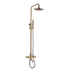 Shower Column Faucet Set Rose Gold Sliding Handheld Brass Adjustable Luxury by Minwei - New Arrival Bathroom Chrome Modern Rain-MV8216 - Beijing Minwei International Technology Co., Ltd.