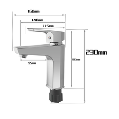 Modern Single-Handle Basin Faucet for Bathroom Hot Cold Water Sanitary Ware ABS Sink Tap - Beijing Minwei International Technology Co., Ltd.