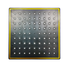 Square top spray shower