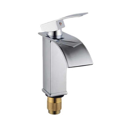 MV1310-B Minwei Europe Luxury Modern Brass Waterfall Faucet - 730G, Single Handle, Short Design for Bathroom Sink - Beijing Minwei International Technology Co., Ltd.