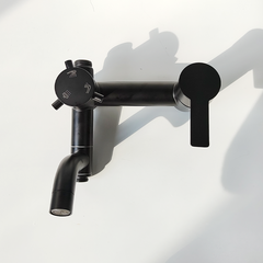 Minwei Premium Wall-Mounted Shower Set - Black Modern Chrome Faucets & Mixer Taps Stainless Steel Bathroom Shower Tap-mv392 - Beijing Minwei International Technology Co., Ltd.