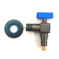 Minwei New Design Gray Hot Brass Angle Valve Thick Body Extended Model High Flow Stop Valve for Bathroom - Beijing Minwei International Technology Co., Ltd.