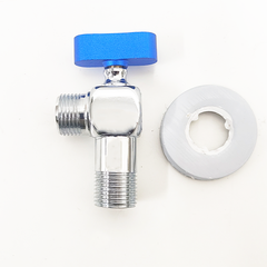 Minwei Chrome Large Flow Triangle Valve 1/2 Thread All Copper Ball Valve Plumbing Accessories Toilet Bathroom Washing Machine - Beijing Minwei International Technology Co., Ltd.
