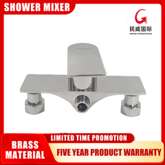 Shower Faucet Minwei Rectangular Brass Chrome Finish Wall-Mounted Bathroom Mixer Brass Valve - MV02030 - Beijing Minwei International Technology Co., Ltd.