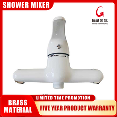 Bathtub Faucet Minwei Premium White Chrome-Plated Wall-Mounted - Luxurious & Cost-Effective One-Way Mixer for Shower Use - MV361 - Beijing Minwei International Technology Co., Ltd.