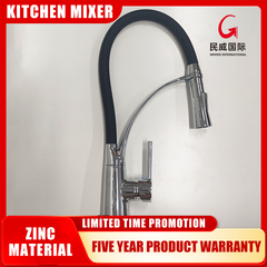 Minwei Luxury Polished Thermostatic Pull-Out Kitchen Faucet with 360-Degree Rotatable Rubber Hose for Enhanced Aesthetics-mv8705 - Beijing Minwei International Technology Co., Ltd.