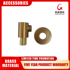 Water Outlet Shower Elbow Single-Handle Brass Chrome Wall-Mounted Polished Brass Bathroom Hardware with Shower Hose Elbow-mv335 - Beijing Minwei International Technology Co., Ltd.