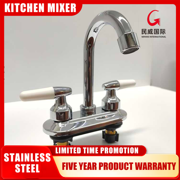 Minwei Hot and Cold Water Tap Mixer Faucet for Kitchen Sink - Deck Mounted 2-Handle Kitchen Faucet with Wall Mount-mvj1309 - Beijing Minwei International Technology Co., Ltd.