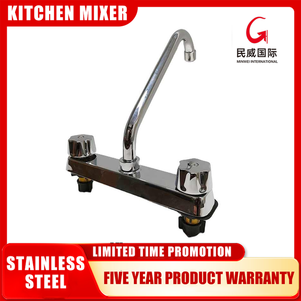 Minwei Hot and Cold Water Tap Mixer Faucet for Kitchen Sink - Deck Mounted Kitchen Faucet Mixer with Hot and Cold Handles-mvj1305 - Beijing Minwei International Technology Co., Ltd.