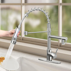 Kitchen Sink Mixer Tap with Pull Down Sprayer Multifunctional Hot and Cold Kitchen Taps - Beijing Minwei International Technology Co., Ltd.