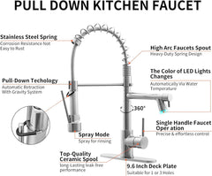 Kitchen Sink Mixer Tap with Pull Down Sprayer Multifunctional Hot and Cold Kitchen Taps - Beijing Minwei International Technology Co., Ltd.