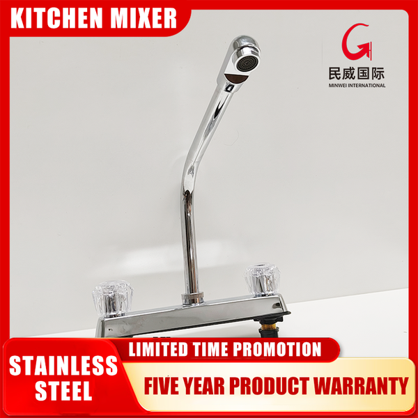 Minwei Hot and Cold Water Tap Mixer Faucet for Kitchen Sink - Deck Mounted Kitchen Faucet Mixer with Hot and Cold Handles-mvj1304 - Beijing Minwei International Technology Co., Ltd.