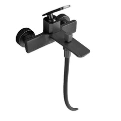 Bath Faucet Set With Shower Head Minwei Luxury Wall Mounted Single Handle Black Brass Mixer - MV0401 - Beijing Minwei International Technology Co., Ltd.