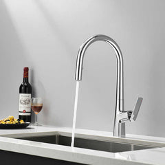 Minwei Manufacturer European Flexible Chrome Copper Brass Pull Out Single Handle Spray Sink Kitchen Faucets Mixer-mv0405-A - Beijing Minwei International Technology Co., Ltd.