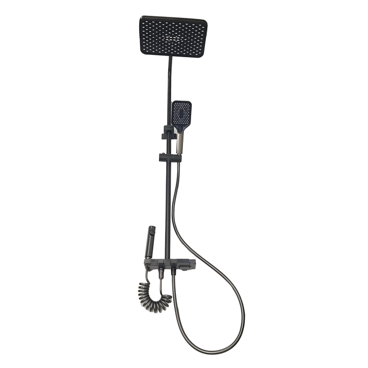 Smart digital display shower set