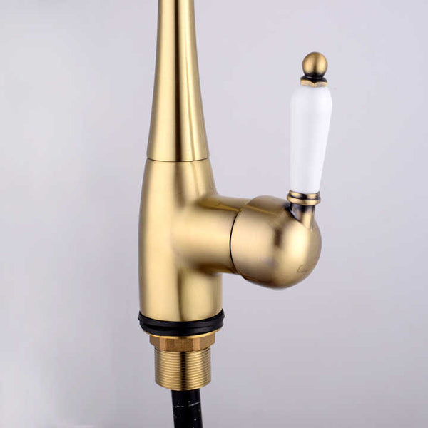 Vintage Charm: Single Handle Antique Basin Faucet - Timeless Elegance for Your Bathroom-MV13501 - Beijing Minwei International Technology Co., Ltd.
