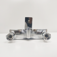 Shower Faucet Minwei Rectangular Brass Chrome Finish Wall-Mounted Bathroom Mixer Brass Valve - MV02030 - Beijing Minwei International Technology Co., Ltd.