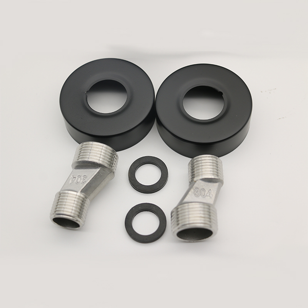 Bath Faucet Set With Shower Head Minwei Luxury Wall Mounted Single Handle Black Brass Mixer - MV0401 - Beijing Minwei International Technology Co., Ltd.