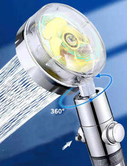 Minwei 2025 Hot Selling Massage Propeller Handheld Shower Head With Fan High Pressure Shower Head Bath Sprinkler Water Tap-mv-054 - Beijing Minwei International Technology Co., Ltd.